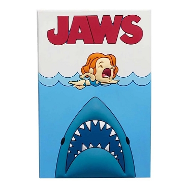 JAWS POSTER 3D FOAM MAGNET Chibi SD PVC Licensed NEW by Monogram Halloween Horror Killer Shark Great White
